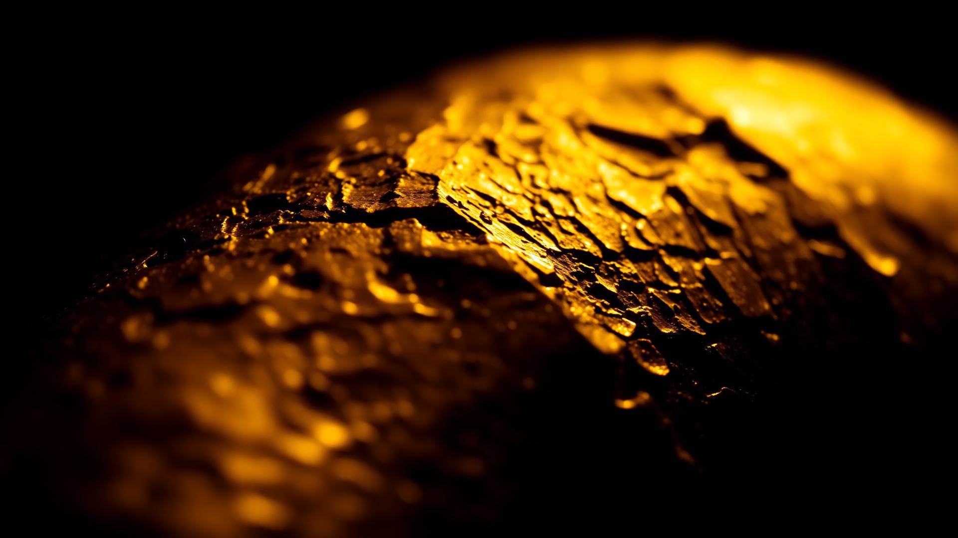 Textured 24k gold surface under warm studio lighting